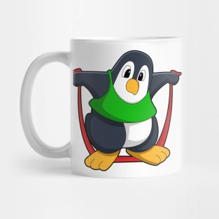 Penguin at Fitness with Skipping rope Mug